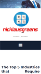 Mobile Screenshot of nicklausgreens.com