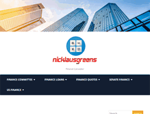 Tablet Screenshot of nicklausgreens.com